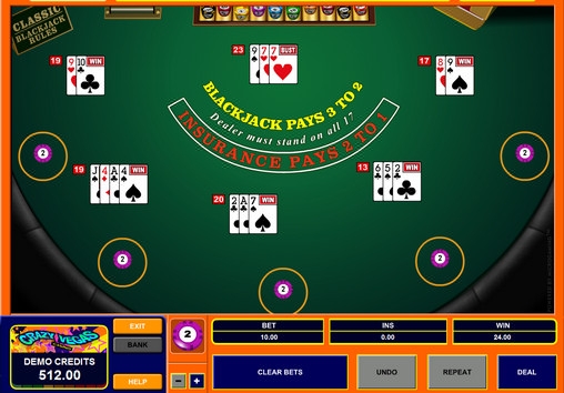 Multihand Classic Blackjack (Классический блэкджек на несколько боксов) из раздела Блэкджек