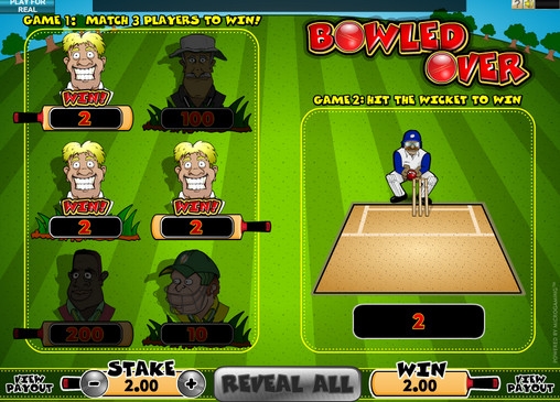 Bowled Over (Сбитая калитка) из раздела Скрэтч-карты