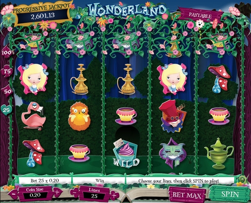 Wonderland (Страна чудес) из раздела Игровые автоматы