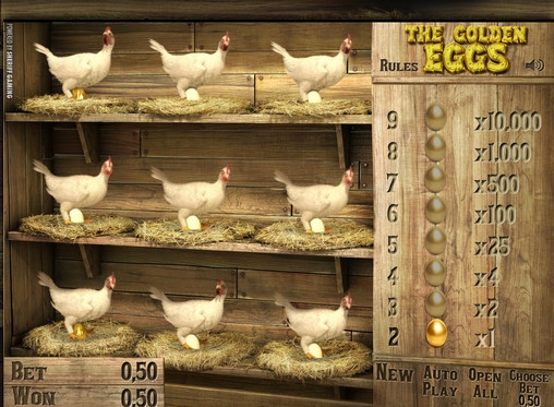 The Golden Eggs (Золотые яйца) из раздела Скрэтч-карты