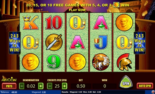 Pompeii (Помпеи) из раздела Игровые автоматы