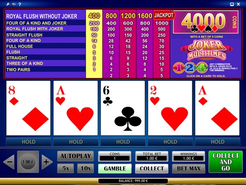 Joker Multitimes (Джокер-покер с множителями) из раздела Видео покер