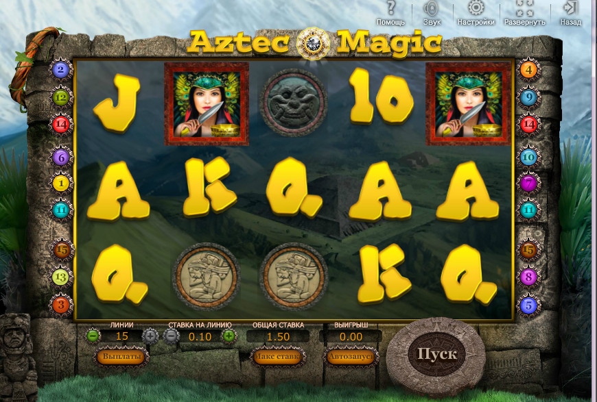 Aztec Magic (Магия ацтеков) из раздела Игровые автоматы