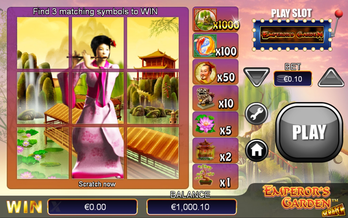 Emperor’s Garden Scratch (Сад императора) из раздела Скрэтч-карты