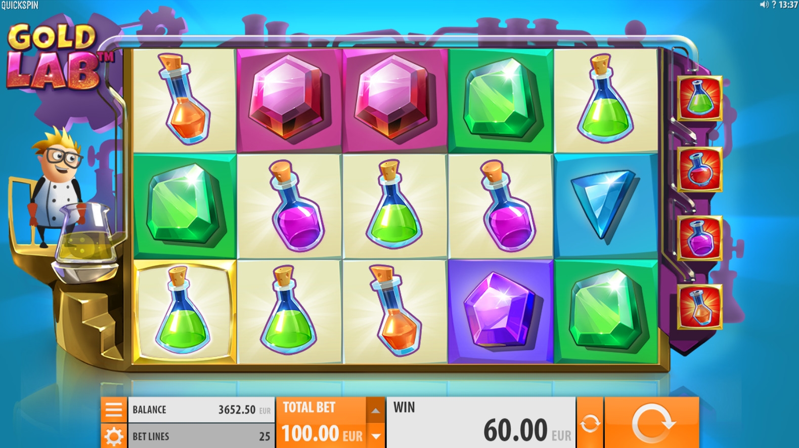 Gold Lab (Лаборатория золота) из раздела Игровые автоматы