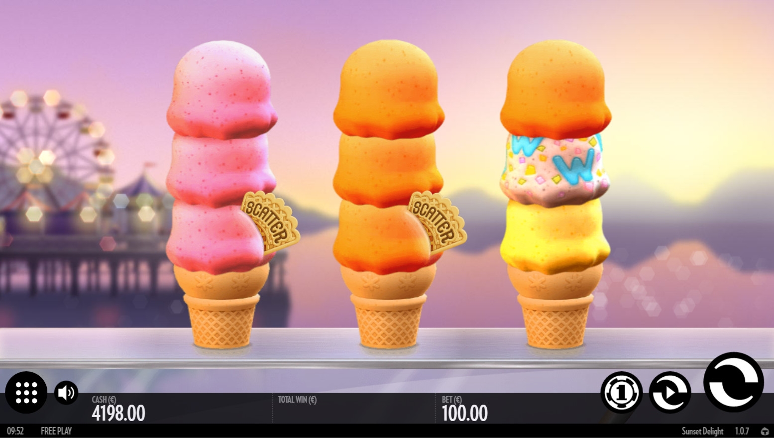 Sunset Delight (Вечернее наслаждение) из раздела Игровые автоматы