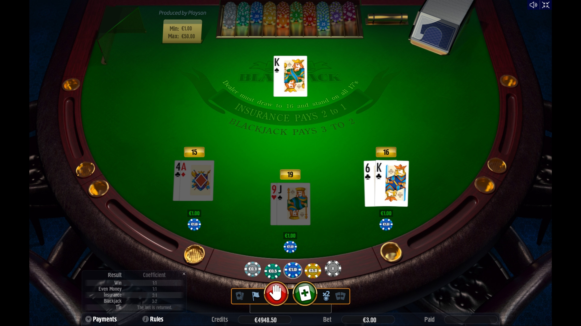 Blackjack (Блэкджек) из раздела Блэкджек