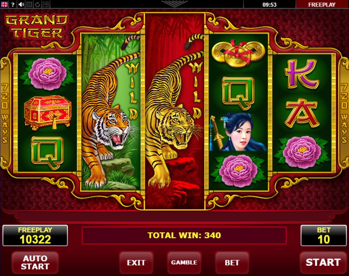 Grand Tiger (Величественный тигр) из раздела Игровые автоматы