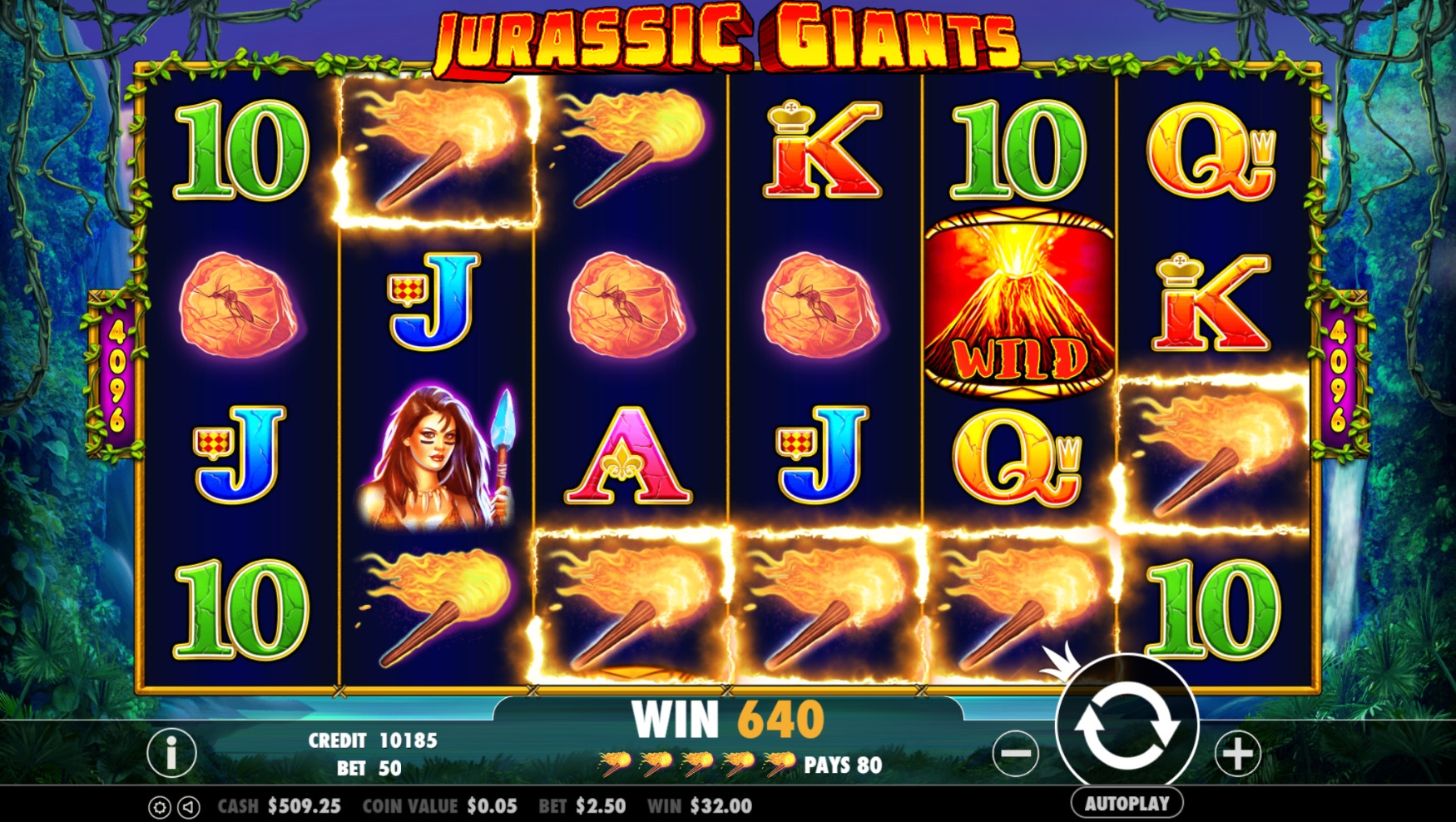 Jurassic Giants (Великаны Юрского периода) из раздела Игровые автоматы