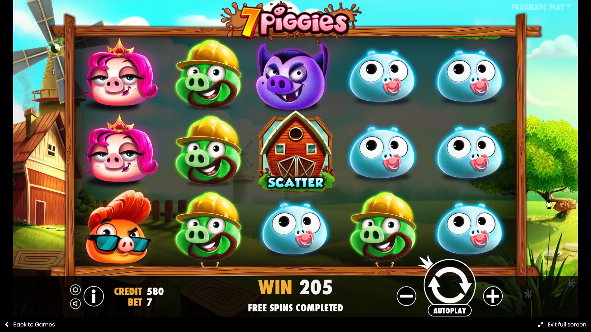 7 Piggies (7 хрюшек) из раздела Игровые автоматы