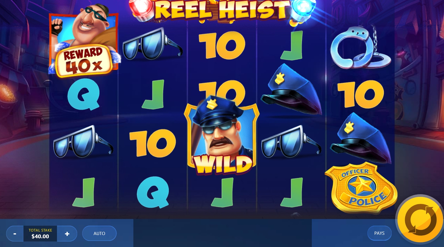 Reel Heist (Ограбление барабанов) из раздела Игровые автоматы