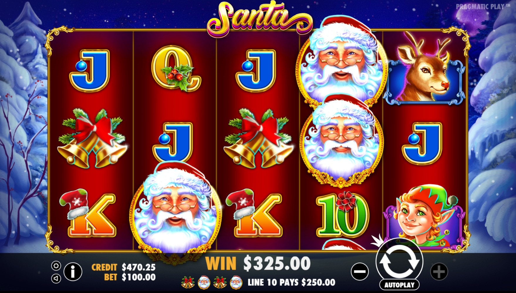 Santa (Санта) из раздела Игровые автоматы