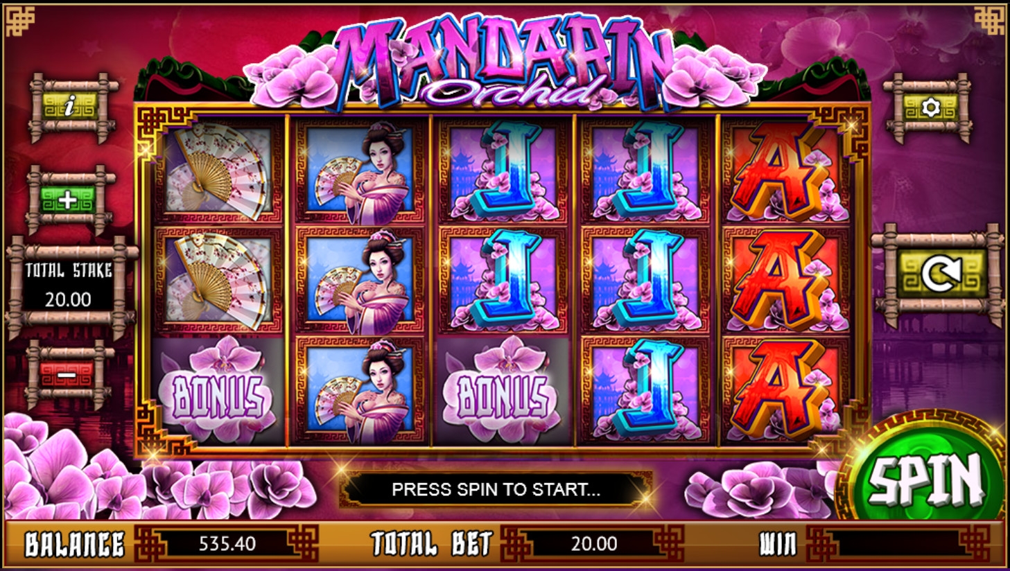 Mandarin Orchid (Мандариновый сад) из раздела Игровые автоматы