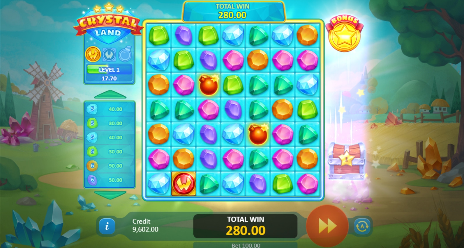 Crystal Land (Страна кристаллов) из раздела Развлекательные игры