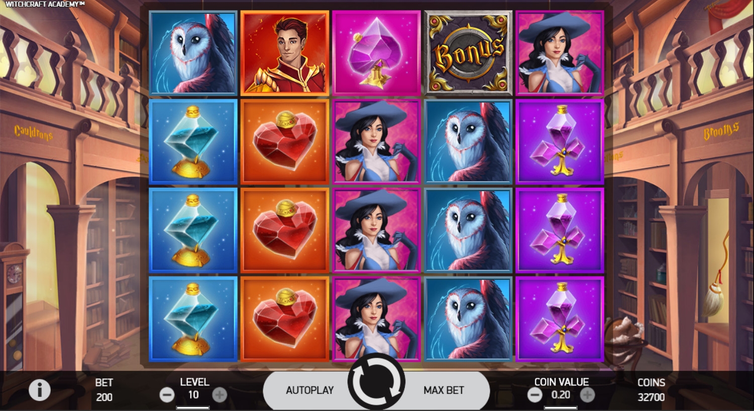 Witchcraft Academy (Академия колдовства) из раздела Игровые автоматы