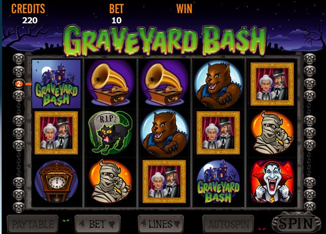 Graveyard Bash (Гулянка на кладбище) из раздела Игровые автоматы