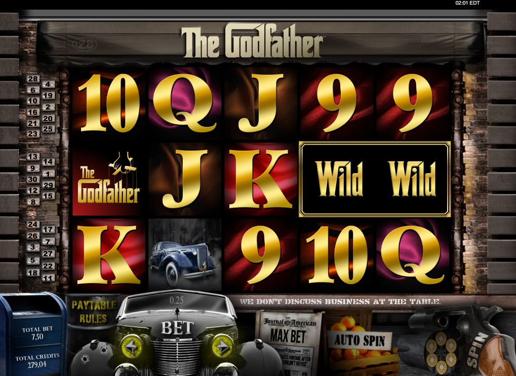 The Godfather (Крестный отец) из раздела Игровые автоматы